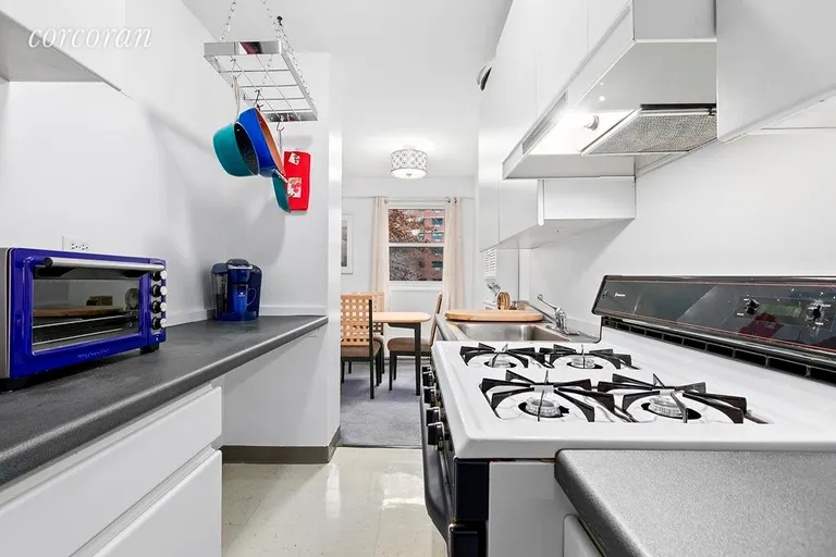 New York City Real Estate | View 122 Ashland Place, 2J | Galley kitchen with 2 entrances | View 3