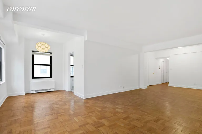 New York City Real Estate | View 140 East 56th Street, 12F | WindowedDining Alcove and LR | View 2