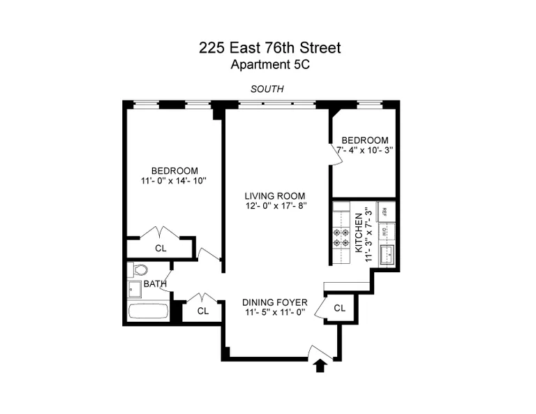 225 East 76th Street, 5C | floorplan | View 6