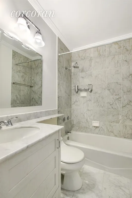 New York City Real Estate | View 45 East 25th Street, 9C | Bathroom in white Carrara marble! | View 4