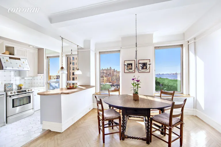 New York City Real Estate | View 340 Riverside Drive, 11A | Open Kitchen & Dining Room | View 4