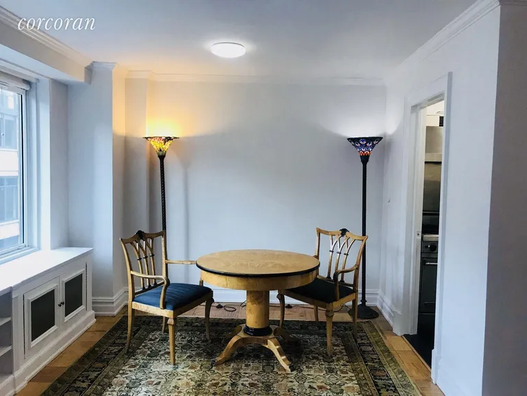 New York City Real Estate | View 392 Central Park West, 4C | Dining area with window | View 2