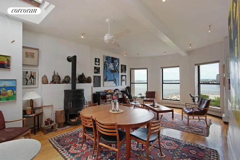 New York City Real Estate | View 190 Columbia Heights, 5 | Living Room / Dining Room | View 3