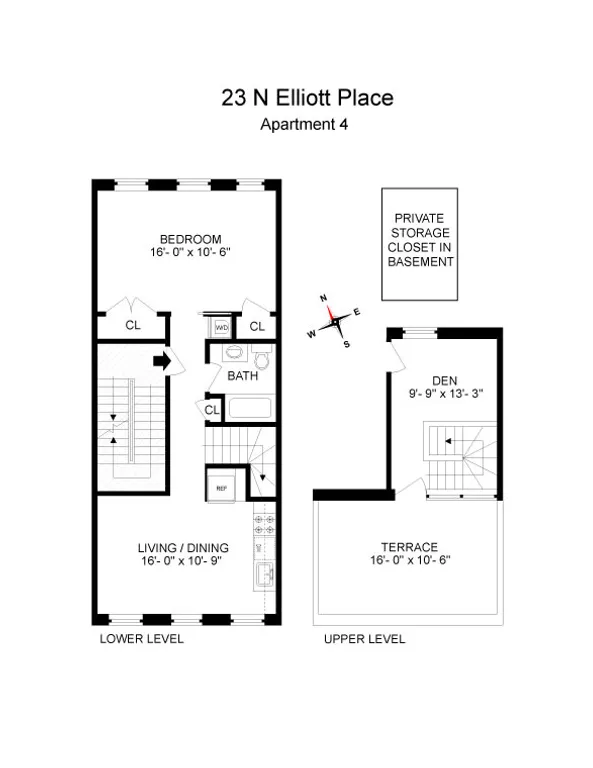 23 North Elliott Place, 4 | floorplan | View 8