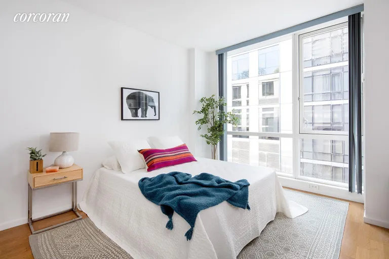 New York City Real Estate | View 200 Chambers Street, 5T | Spacious and distinctly separate sleeping area | View 2