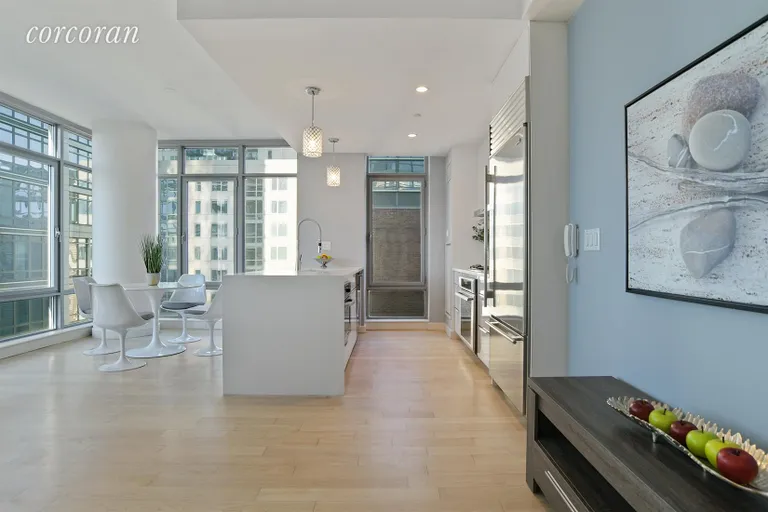 New York City Real Estate | View 1 NORTHSIDE PIERS, 5B | Kitchen / Dining Room | View 2