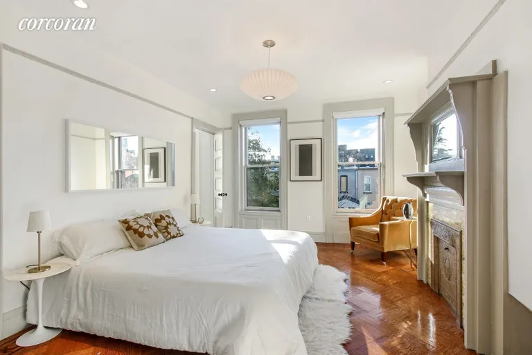 New York City Real Estate | View 140 Rutland Road | Master bedroom with en-suite bathroom | View 8