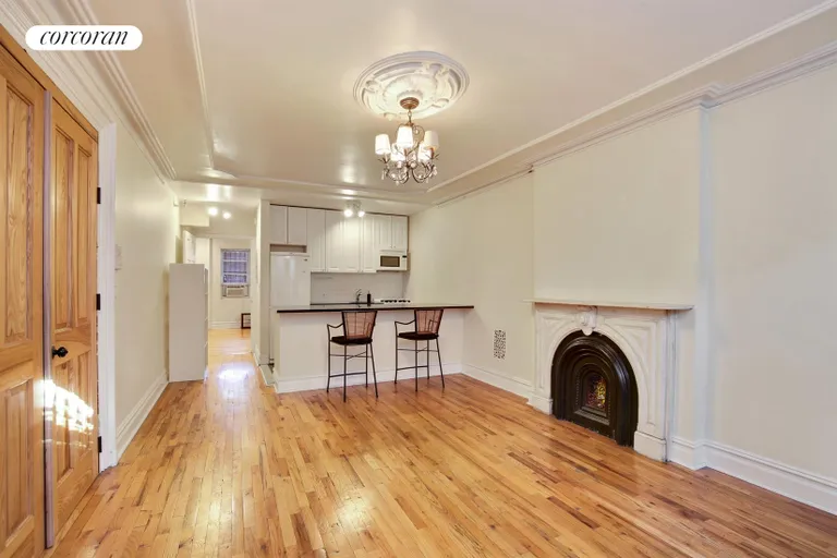 New York City Real Estate | View 403 Clermont Avenue | Garden Apartment Living room | View 13