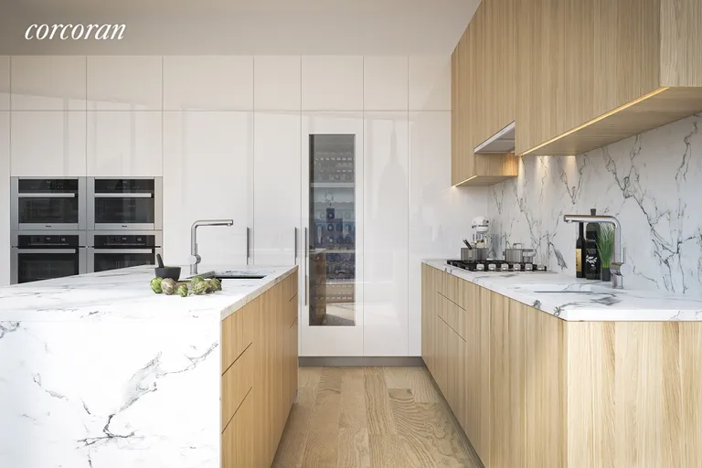 New York City Real Estate | View 15 Hudson Yards, PH85A | Tonal Scheme Kitchen | View 4