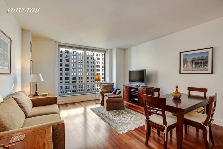 New York City Real Estate | View 30 West Street, 22C | Living Room/Dining Room | View 3