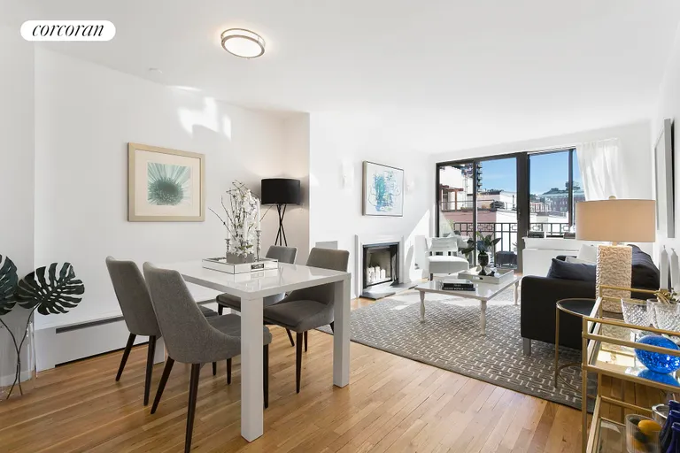 New York City Real Estate | View 366 West 11th Street, 12C | Dining/Living | View 3