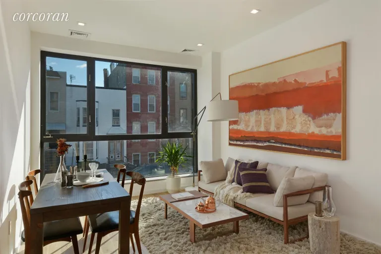 New York City Real Estate | View 1143 Lafayette Avenue, 2A | Living Room/Dining Room | View 2
