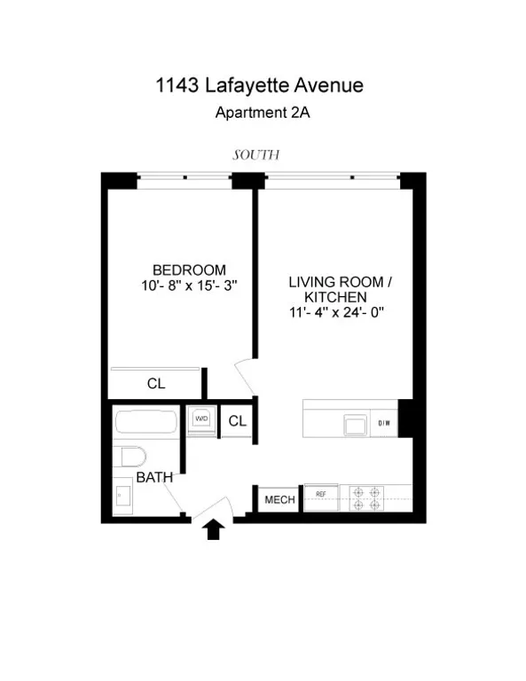 1143 Lafayette Avenue, 2A | floorplan | View 8