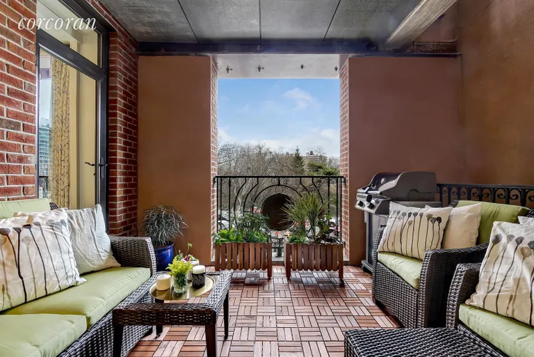 New York City Real Estate | View 910 Union Street, 3B | Lovely Loggia with Phenomenal Views! | View 4