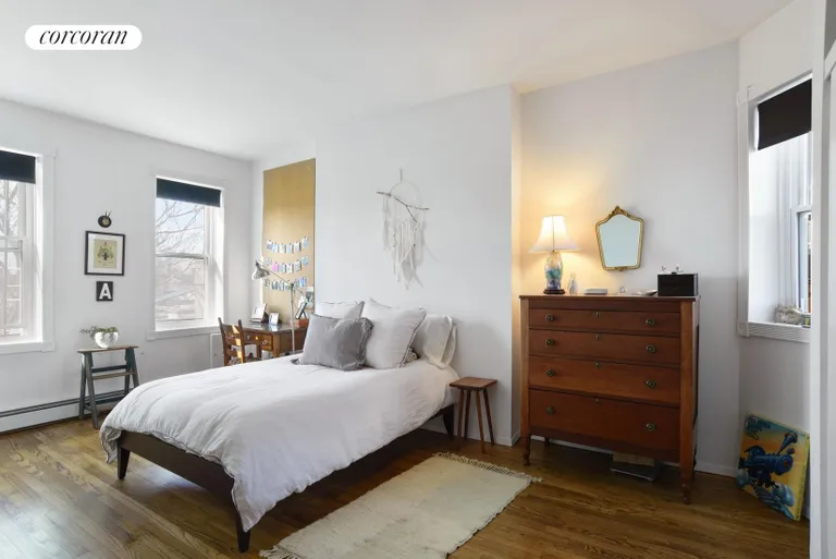 New York City Real Estate | View 64 7th Avenue, Top Floor | Quiet Master Bedroom Overlooking Gardens | View 3