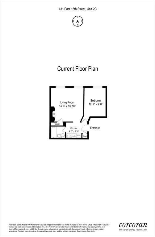 131 East 15th Street, 2C | floorplan | View 7