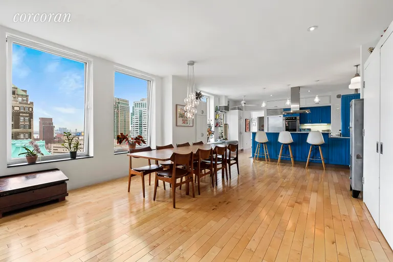 New York City Real Estate | View 75 Livingston Street, 20A | Dining Room with Expansive Views | View 2