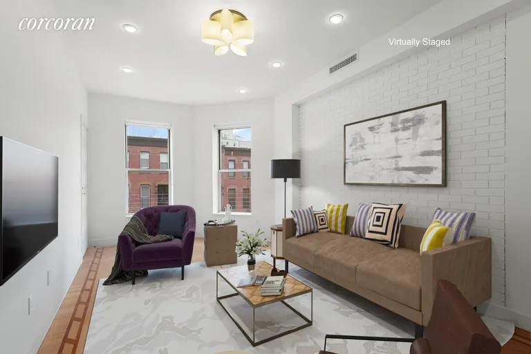 New York City Real Estate | View 337 15th Street, 2 | 3 living room final | View 2