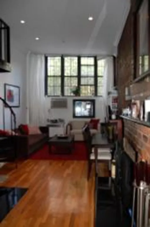 New York City Real Estate | View 324 Pearl Street, 1A | Vaulted Open Living Room | View 3