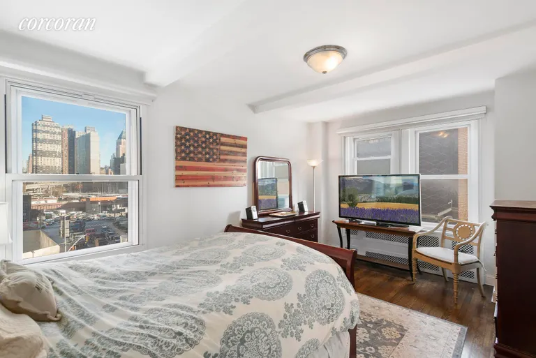 New York City Real Estate | View 433 West 34th Street, 5J | Large Bedroom w/ Double Pane Windows | View 3