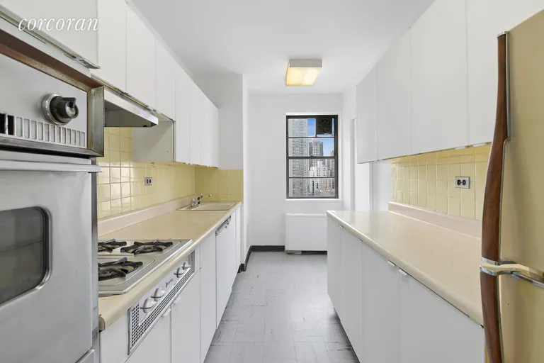 New York City Real Estate | View 180 East End Avenue, 16E | Windowed Kitchen | View 6