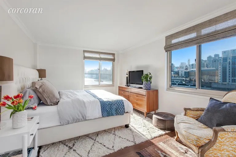 New York City Real Estate | View 575 Main Street, 804 | Master Bedroom | View 3