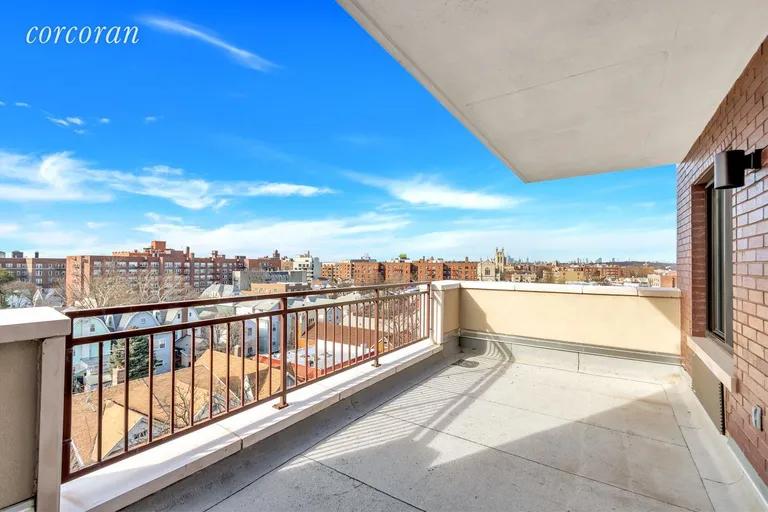 New York City Real Estate | View 781 East 9th Street, 7A | Terrace access from living room and master bedroom | View 2