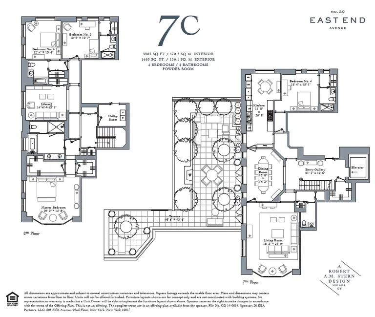 20 East End Avenue, 7C | floorplan | View 2