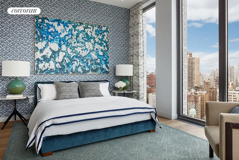 New York City Real Estate | View 360 East 89th Street, 23A | Master Bedroom with NW Exposures | View 2