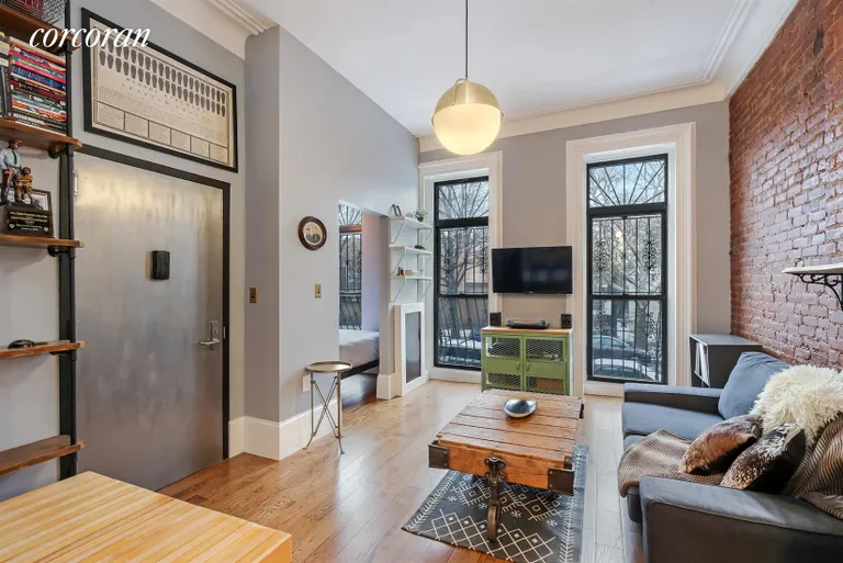 New York City Real Estate | View 156 Macon Street, 2A | Living Room | View 2