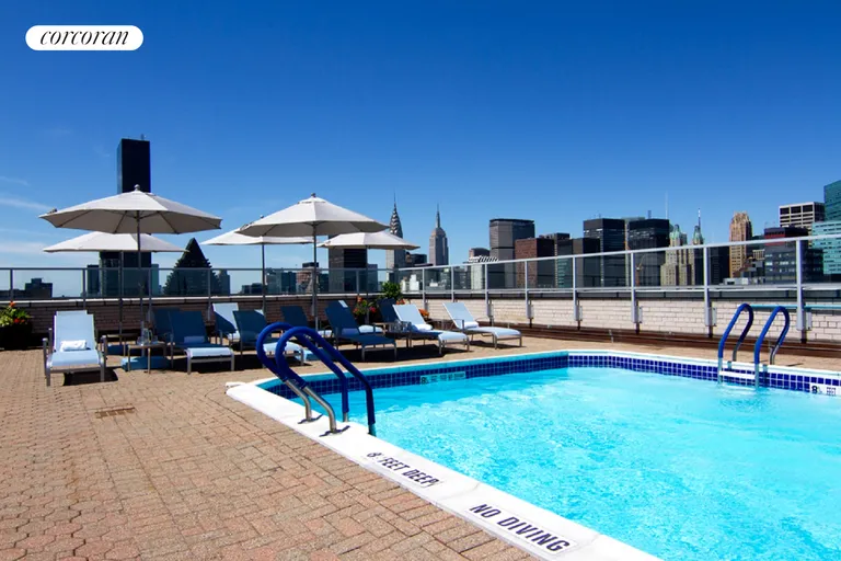 New York City Real Estate | View 400 East 56th Street, 30A | Enjoy a Beautiful Poolside afternoon! | View 11