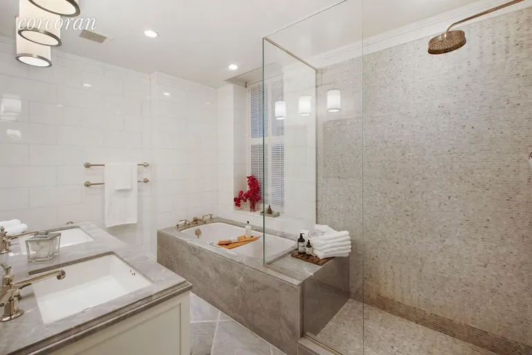 New York City Real Estate | View 31 West 11th Street, 2A | Spa-like Master Bath | View 8