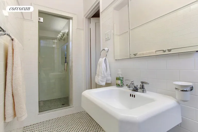 New York City Real Estate | View 415 Ocean Parkway, 1G | And it comes with a roomy walk in shower | View 6