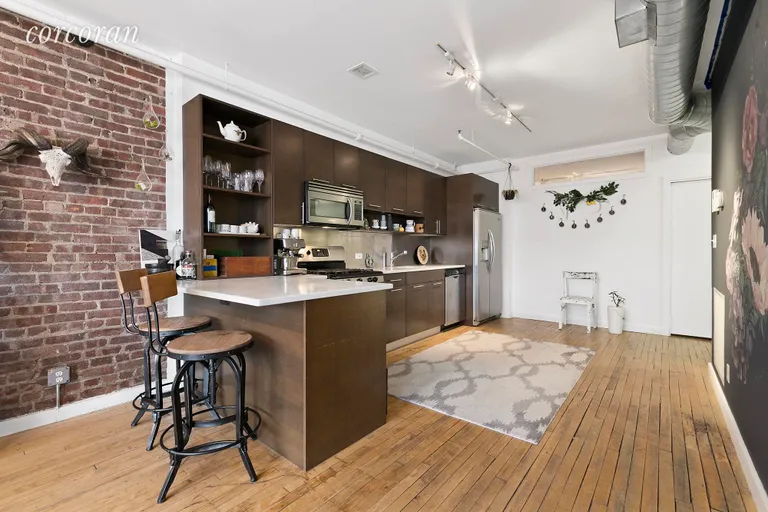 New York City Real Estate | View 95 Lexington Avenue, 4B | Huge open kitchen with breakfast bar | View 3