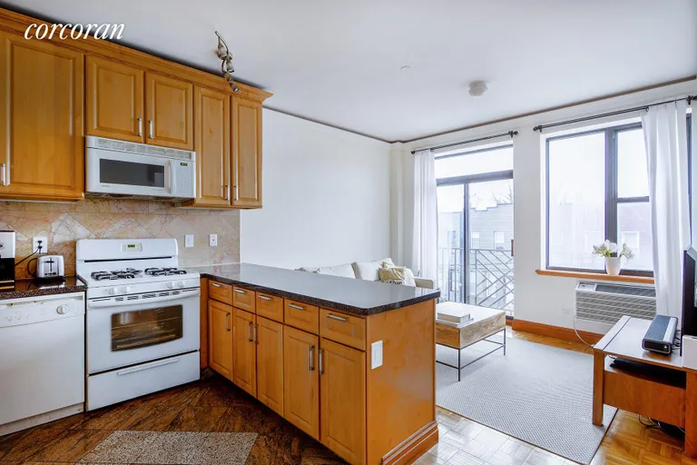 New York City Real Estate | View 101 Kingsland Avenue, 303 | Kitchen/Living | View 3