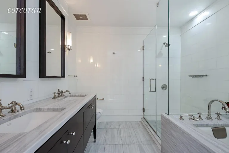 New York City Real Estate | View 245 West 99th Street, 25A | Master Bathroom | View 7