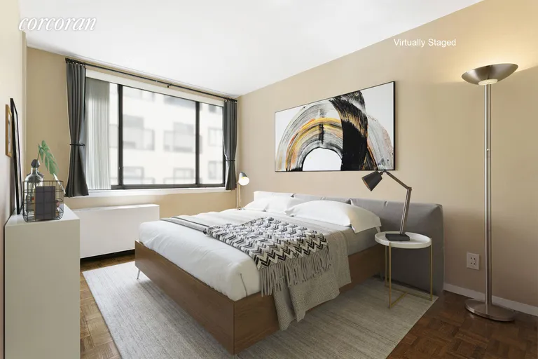 New York City Real Estate | View 77 Bleecker Street, 915W | Bright, X-large bedroom fits King-size bed | View 2