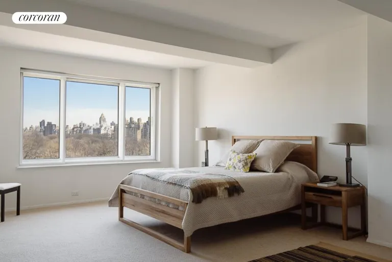 New York City Real Estate | View 106 Central Park South, 9A | Master Bedroom with Central Park Views | View 5
