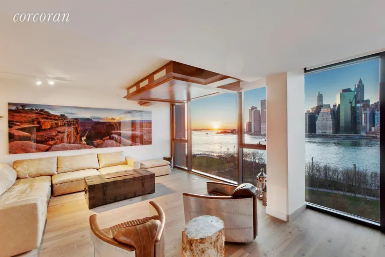 New York City Real Estate | View 90 Furman Street, N1016 | Living Room | View 12