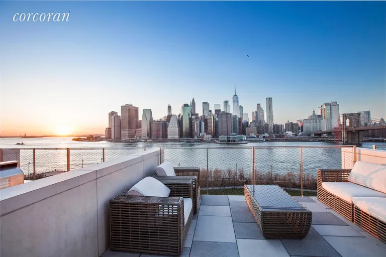 New York City Real Estate | View 90 Furman Street, N1016 | View from Terrace | View 5