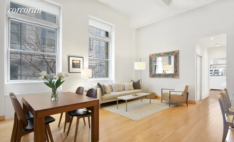 New York City Real Estate | View 96 Schermerhorn Street, 3F | Expansive Living Room with 14 foot ceilings | View 4