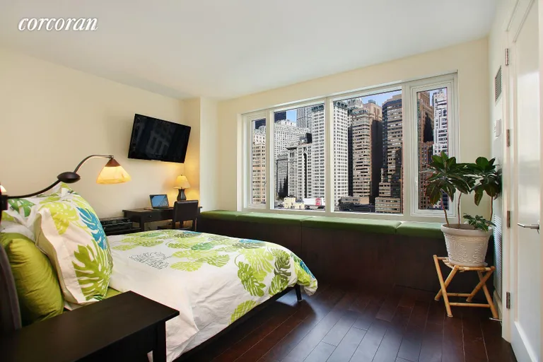 New York City Real Estate | View 70 Little West Street, 15G | Master Bedroom | View 4