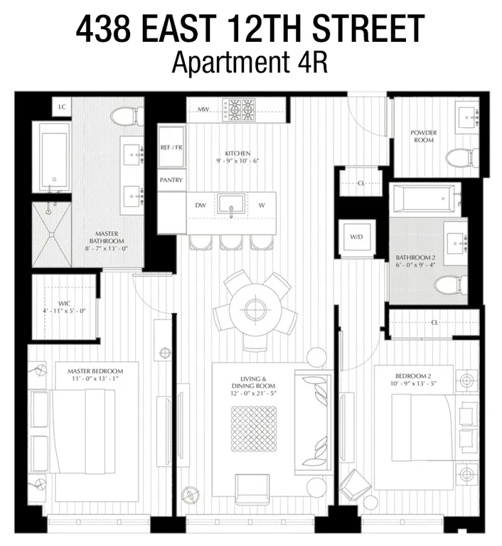 438 East 12th Street, 4R | floorplan | View 9