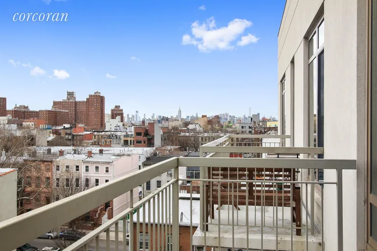 New York City Real Estate | View 315 Gates Avenue, 6R | Private balcony with views | View 5