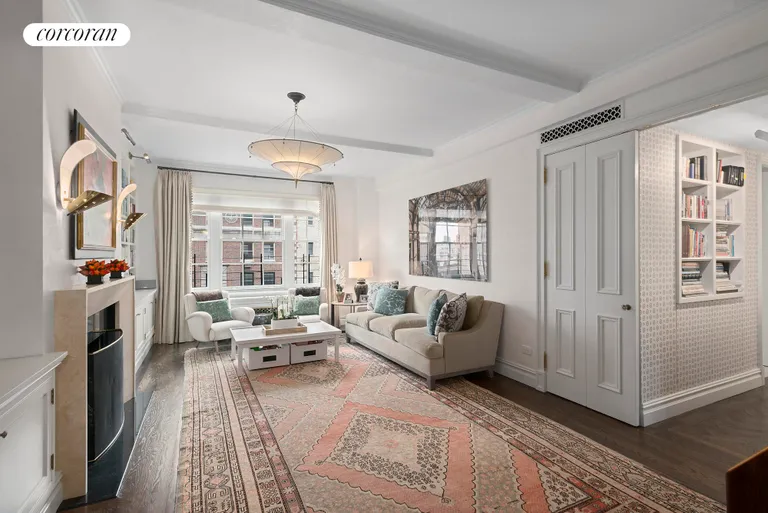 New York City Real Estate | View 164 East 72nd Street, 12A | light-filled living room | View 2