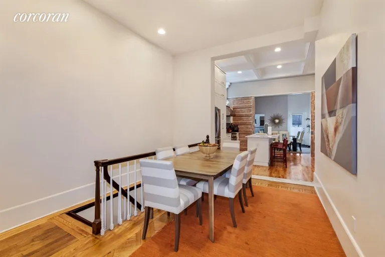 New York City Real Estate | View 672 Saint Marks Avenue, 1 | Dining Room / Staircase | View 2