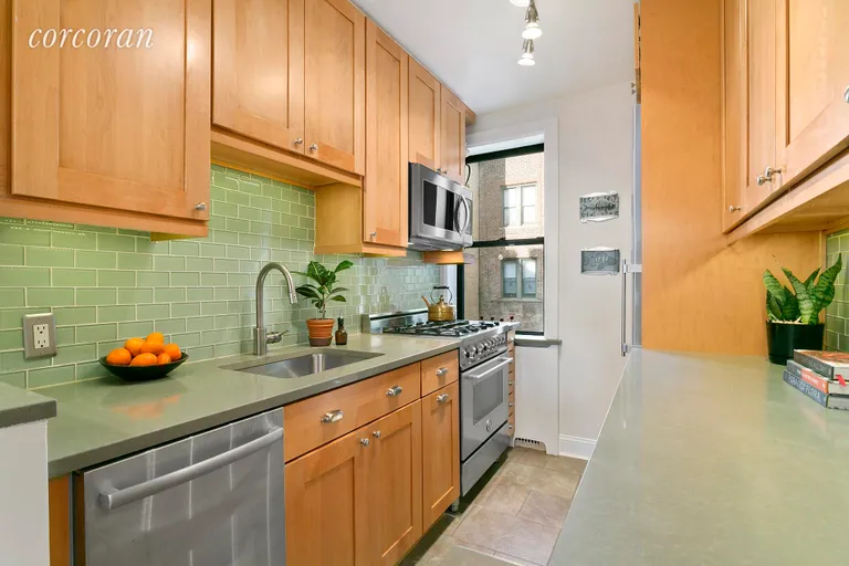 New York City Real Estate | View 125 Ocean Avenue, 4J | Recently renovated kitchen  | View 3