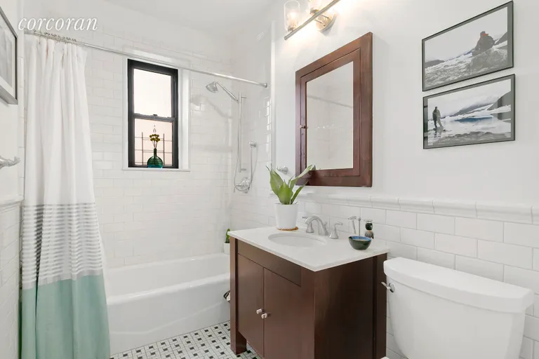 New York City Real Estate | View 125 Ocean Avenue, 4J | Sparkling new bathroom  | View 6