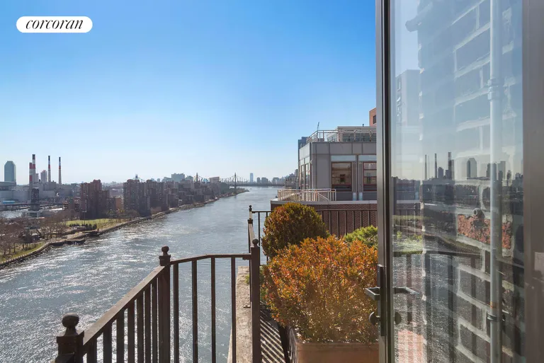 New York City Real Estate | View 10 Gracie Square, PHS | Terrace off the Library | View 5