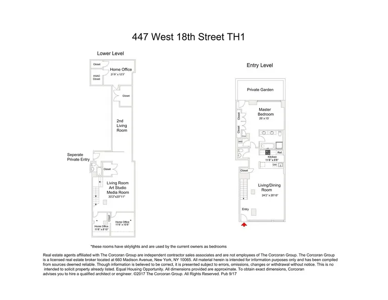 447 West 18th Street, Townhouse 1 | floorplan | View 11